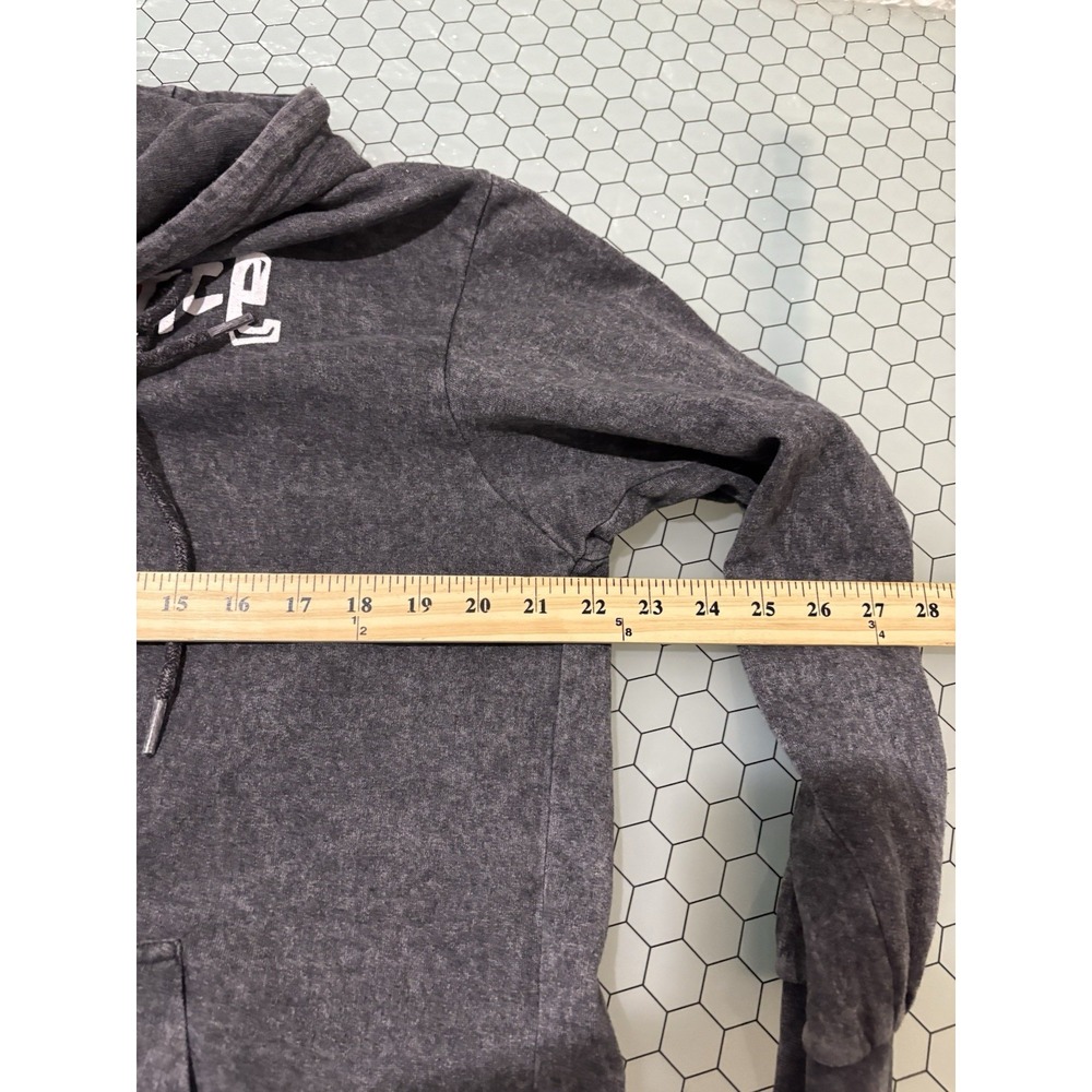 CHEMISTRY WOMENS HOODIE SWEATER SIZE MEDIUM POETIC JUSTICE 2 PAC ACID WASH‎ GRAY - Picture 7 of 9